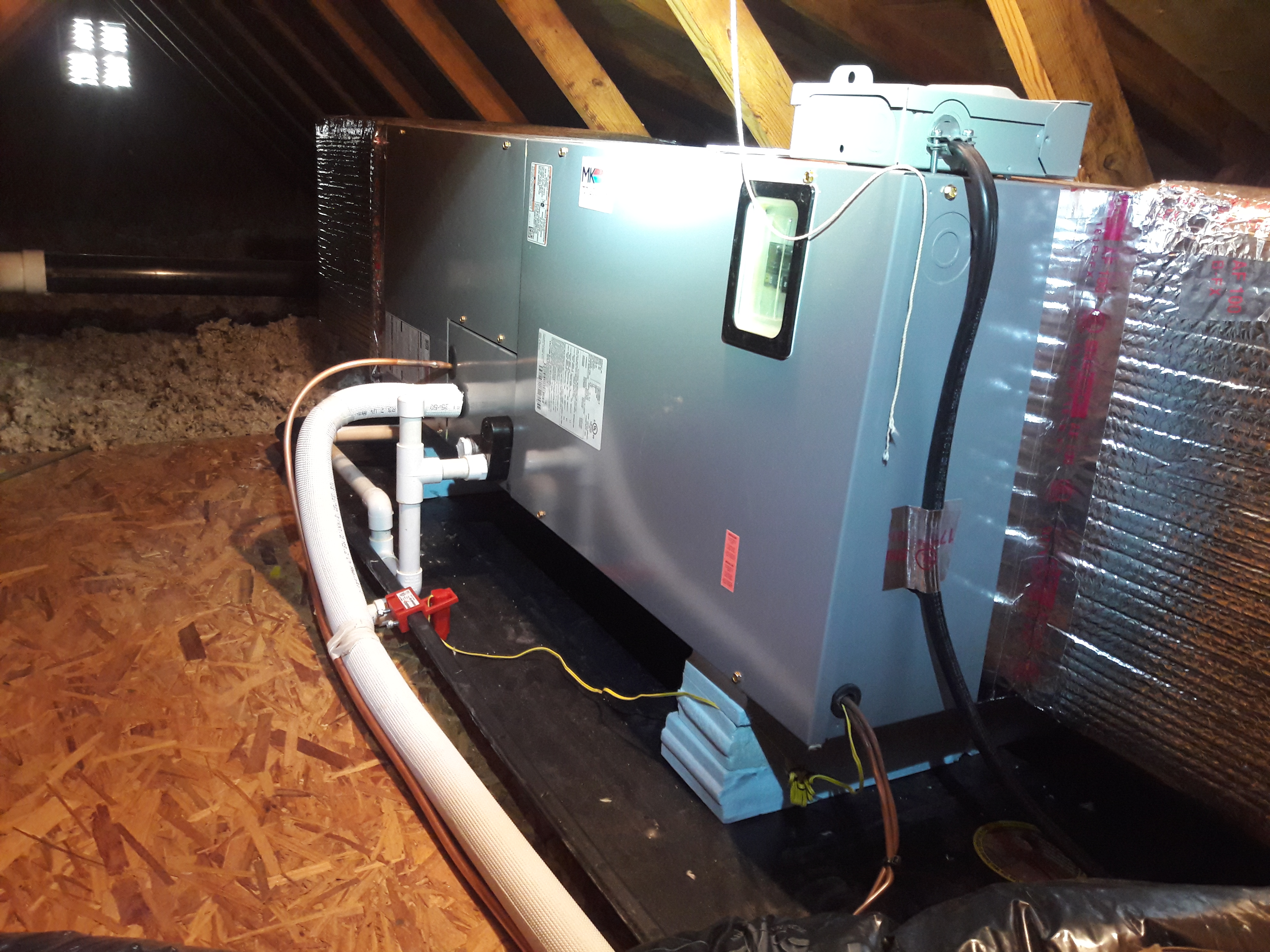 Attic Heat Pump Install – Ephrata, PA